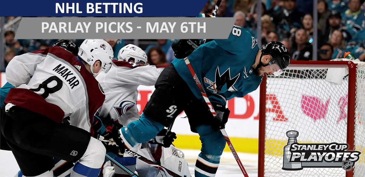 NHL Parlay Picks for Monday, May 6th NHL Betting Predictions 5/6/2019