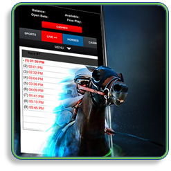 Betting on Horse Racing Using an Smartphone