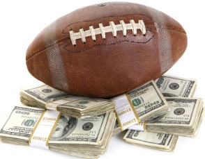 Football Surrounded by Money