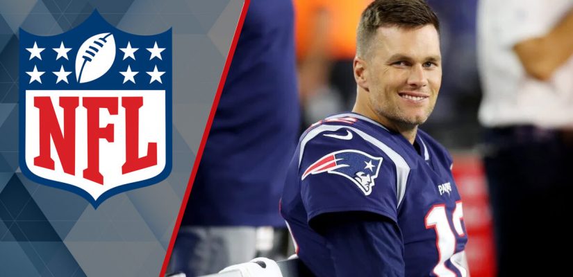 Football Quarterback Tom Brady - NFL Logo