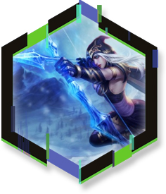 League of Legends Character Inside Hexagon Frame