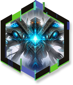 Starcraft II Character Inside Hexagon Frame