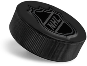 Black Puck with NHL Logo