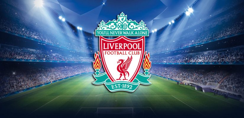 Liverpool Logo and Soccer Field
