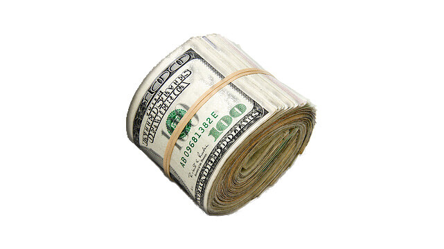 Cash Roll Of 100 Dollar Bills