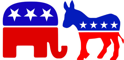 Different US Political Party Logos