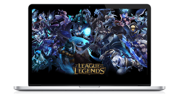 League of Legends in Laptop