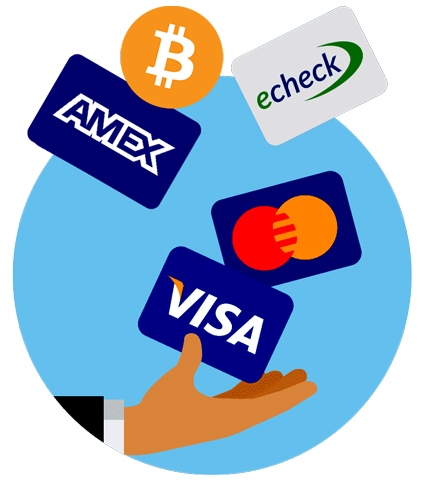 Payment Options in Hand
