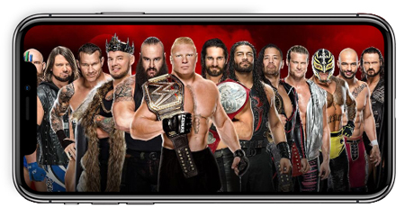 WWE Wrestlers in iPhone