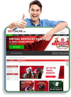 Betonline Website Screenshot - Guy on Top of the Image Giving Thumbs Up