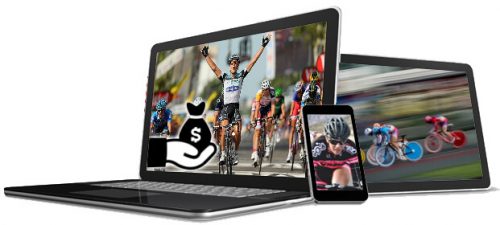 Laptop, Smartphone and Tablet Showing Cycling Events