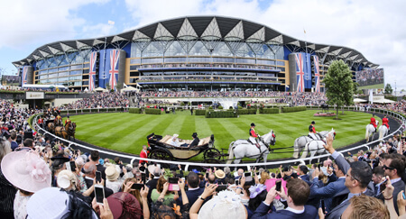 The Queen Entrance at the Royal Ascot Festival