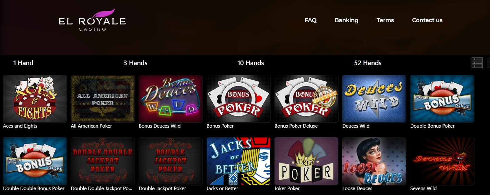 El Royale Online Poker Games