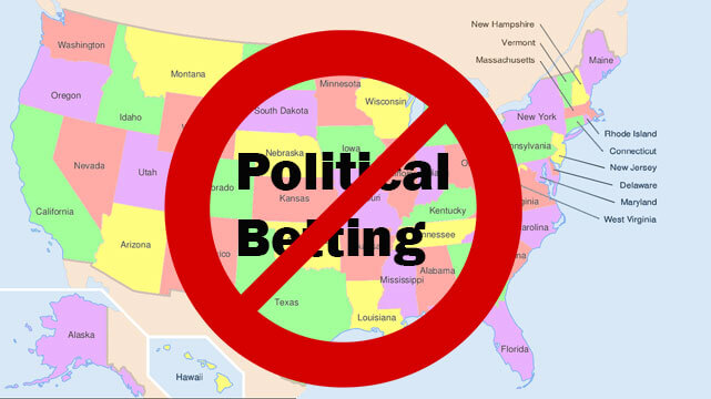 Political Betting Not Allowed US Map
