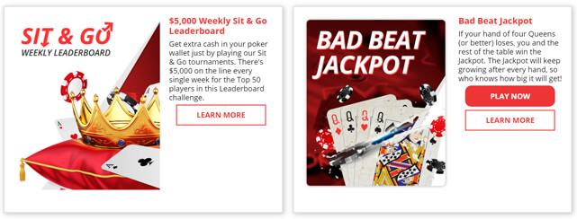 BetOnline Poker Promotions Screenshot