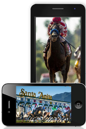 Santa Anita Race On Mobile
