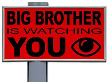 Big Brother is Watching You Sign