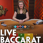 Live Baccarat Icon - Female Dealer Baccarat