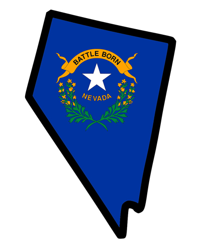 Nevada Flag in Nevada