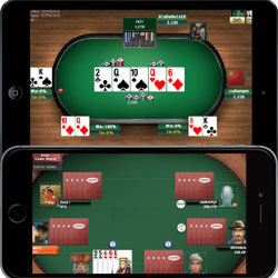 Tablet And Iphone With Poker