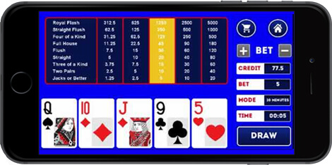 Video Poker Mobile App Casino Game