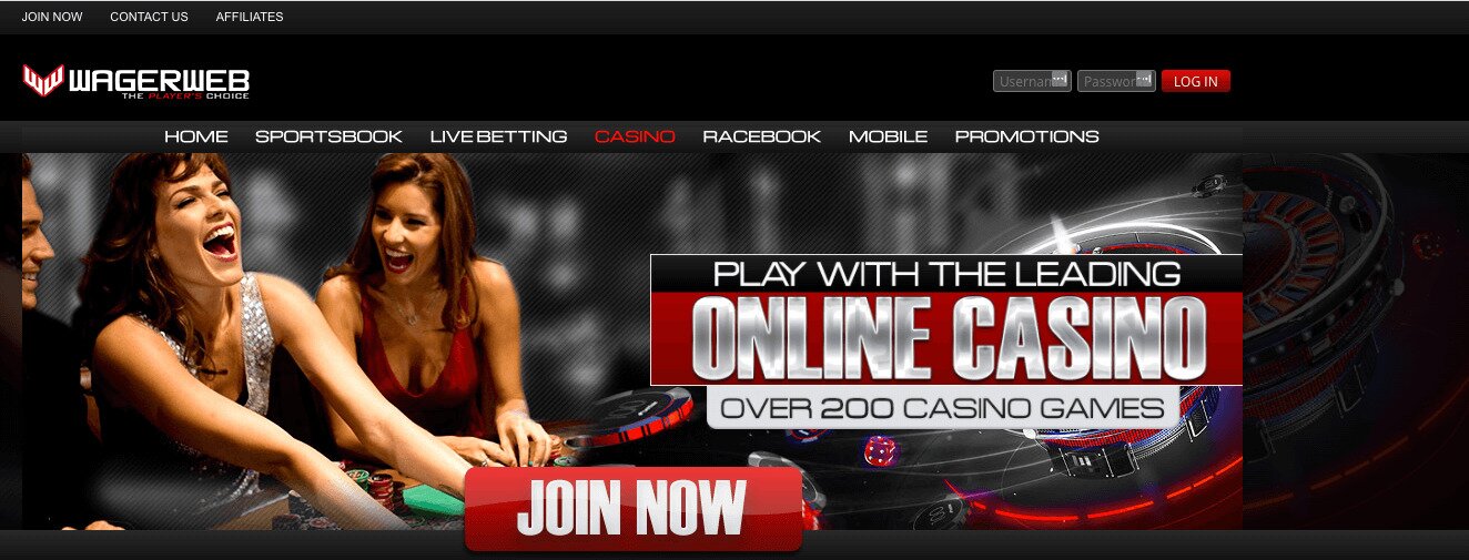 WagerWeb Homepage