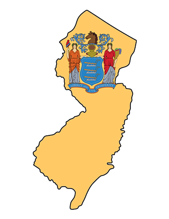 New Jersey Flag in New Jersey