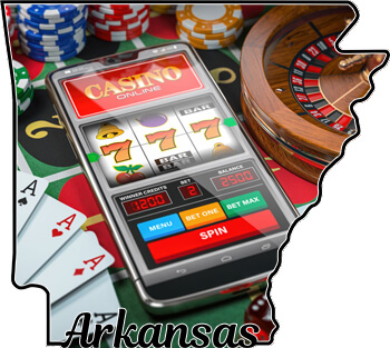 Arkansas Map Silhouette - Casino Gambling Online