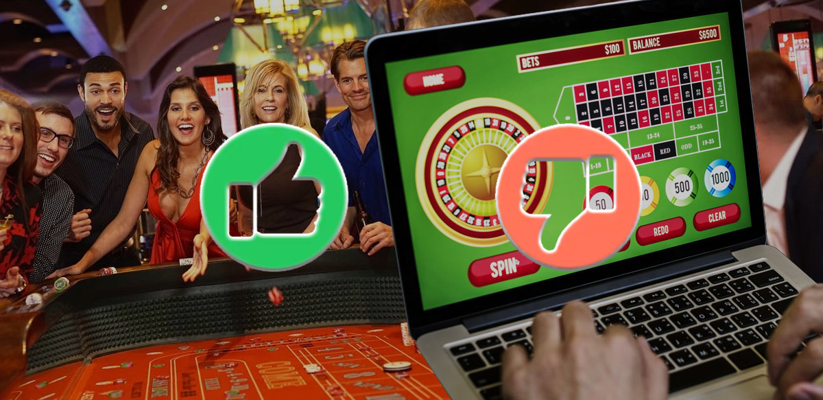 Land-Based Casinos vs Online Casinos - Should You Gamble Online?