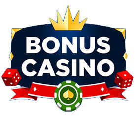 Bonus Casino with Dice a Poker Chip Banner and Crown