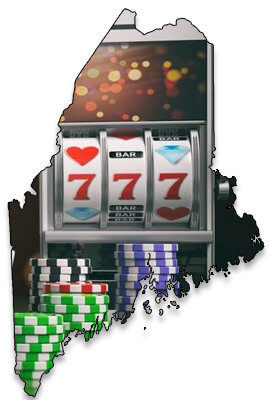 Maine Map Silhouette - Online Casino Games