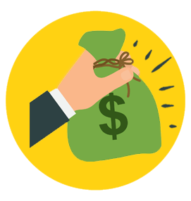 Hand Holding Money Bag