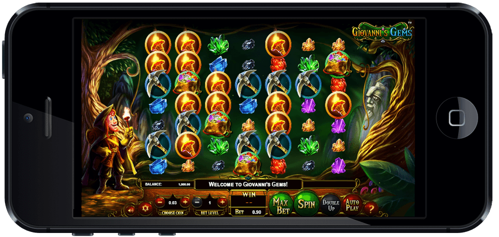 3D Slots - Giovanni’s Gems by Betsoft - Mobile Phone