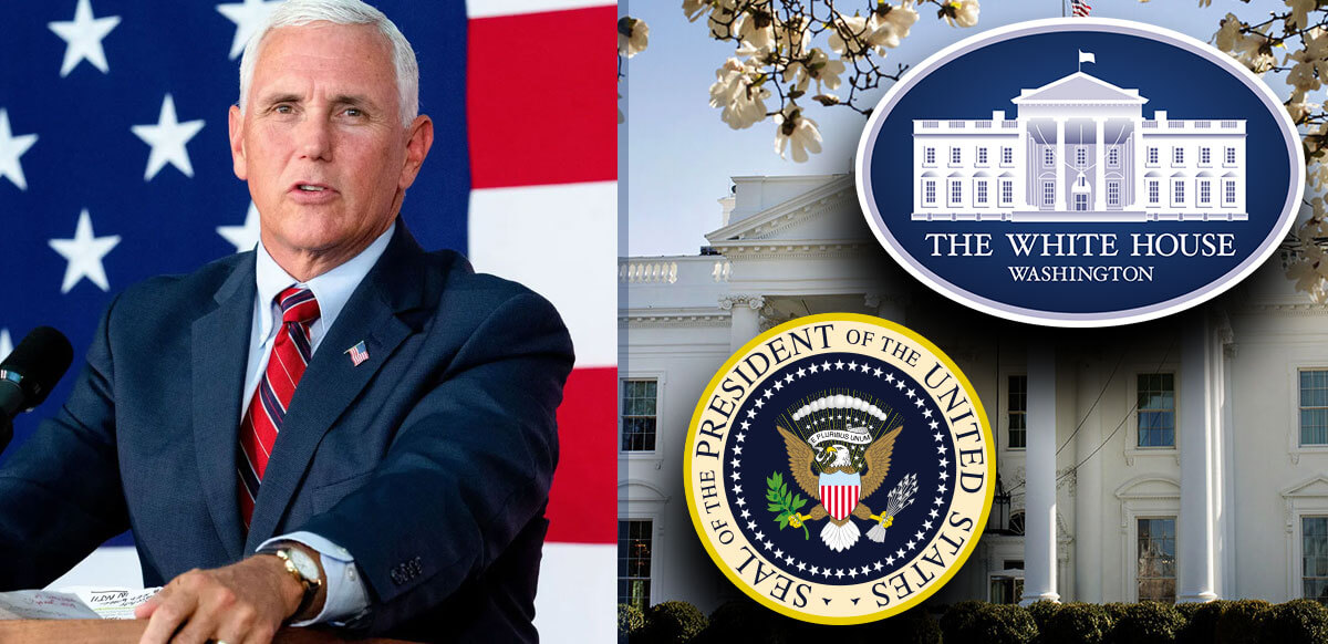 Pence With White House And POTUS Logo