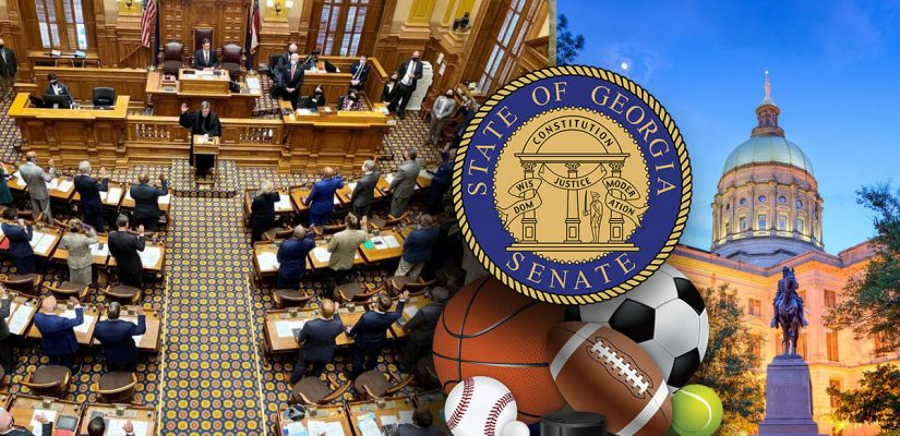Georgia Senate With Senate Seal And Sports Betting