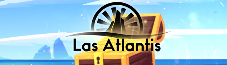 Treasure Chest on a Wave - Las Atlantis Casino Logo