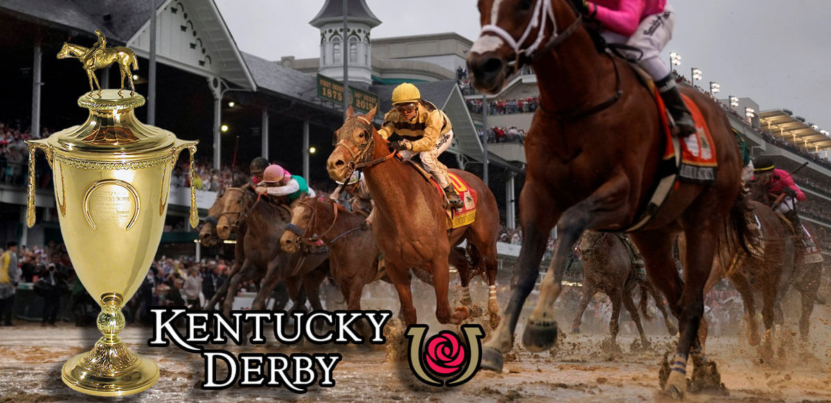 Kentucky Derby With Trophy