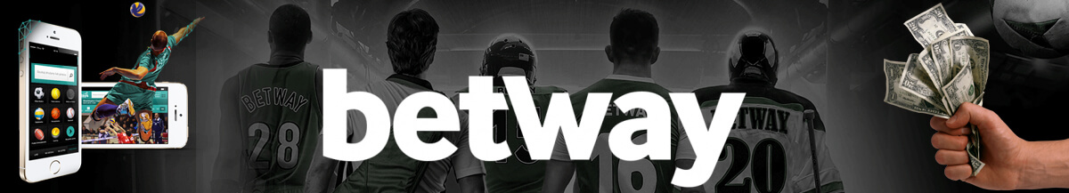 Betway Sportsbook Banner - Mobile Phone Betting App - Hand Holding Money