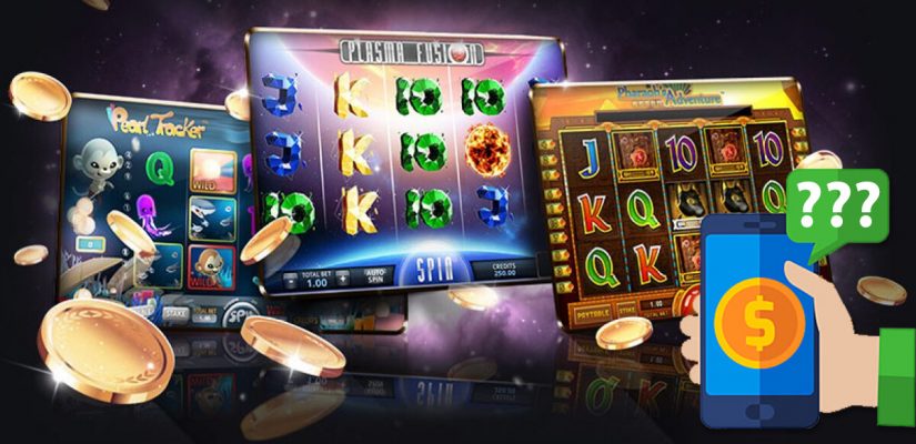 Online Slots - Hand Holding a Mobile Phone