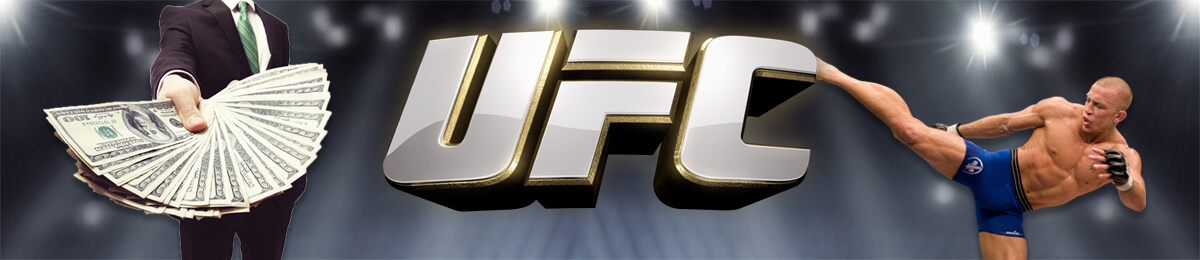UFC Logo Banner - Man Holding Money - MMA Fighter