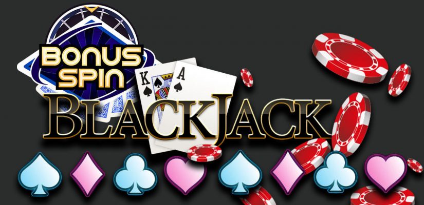 Bonus Spin Blackjack With Chips Background