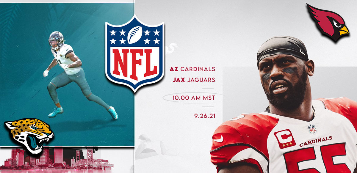 Cardinals Vs Jaguars NFL Logos Background