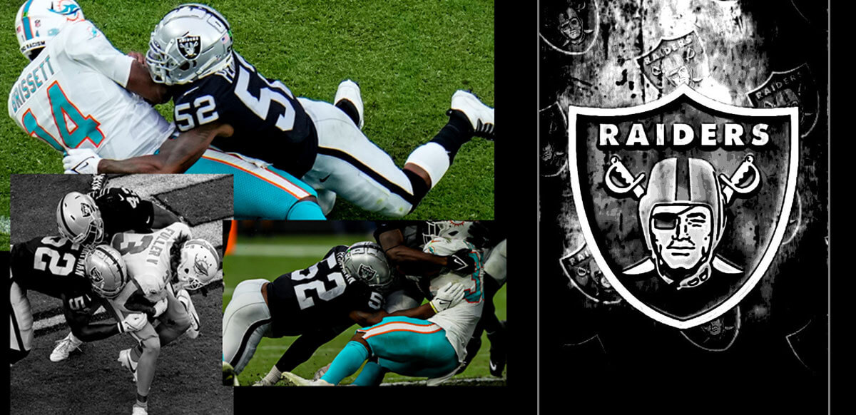 Raiders Defeating Dolphins Background