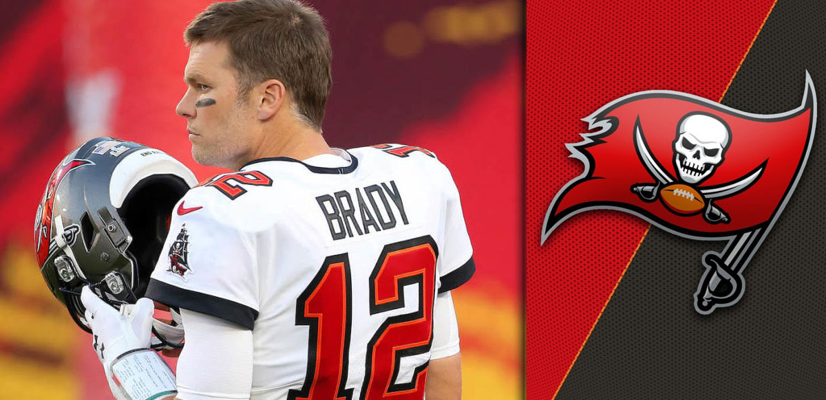 Tom Brady With Tampa Bay Buccaneers Background