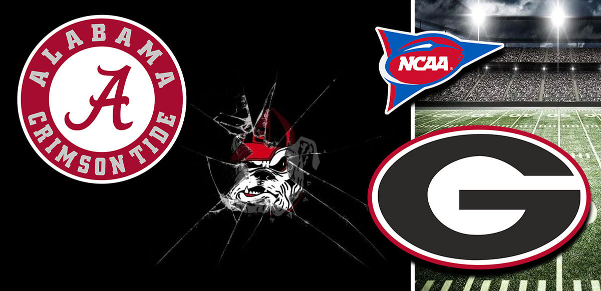 Alabama And Georgia Bulldogs NCAA Background