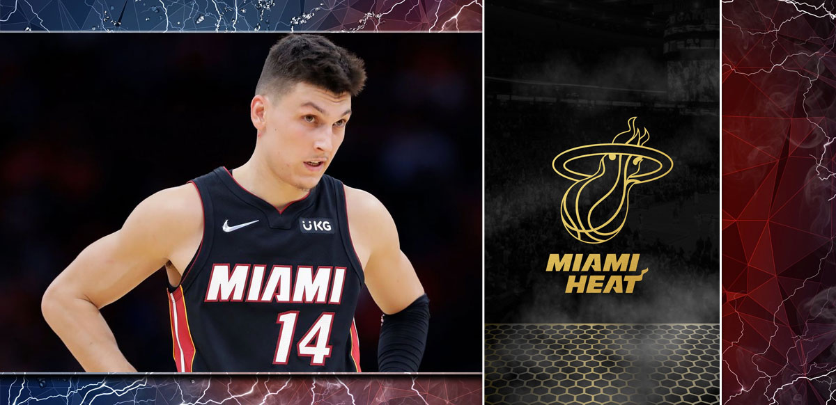 Tyler Herro With Miami Heat Background