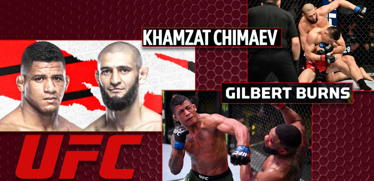 Khamzat Chimaev And Gilbert Burns UFC