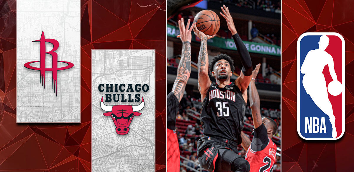 Rockets and Bulls NBA Background