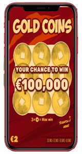 Gold Coins Scratch Off - Mobile Phone