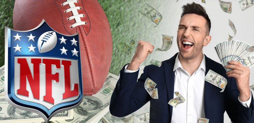 Betting NFL Totals Football Background